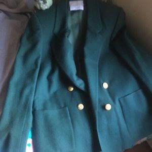Vintage Lord & Taylor Wool Peacoat/Blazer Green
